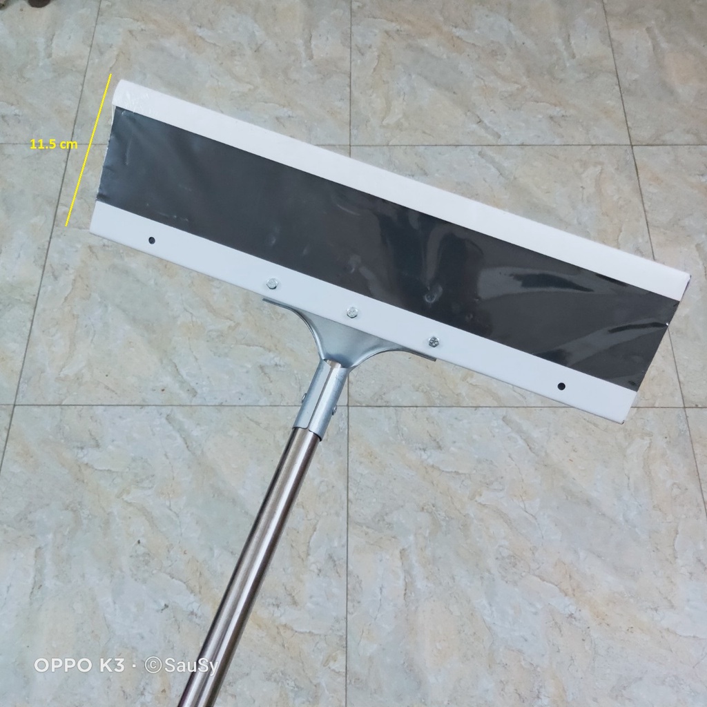 Cây chổi Cào, Gạt nước sàn nhà - lau kính Bản to cán Inox