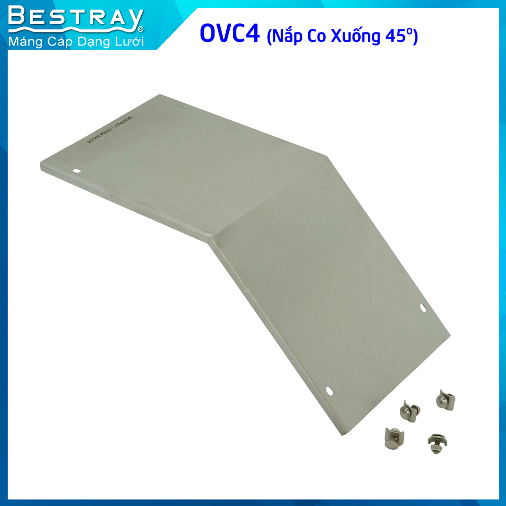 Nắp Co Xuống 45 Độ | Máng Lưới Bestray| Mã SP OVC4