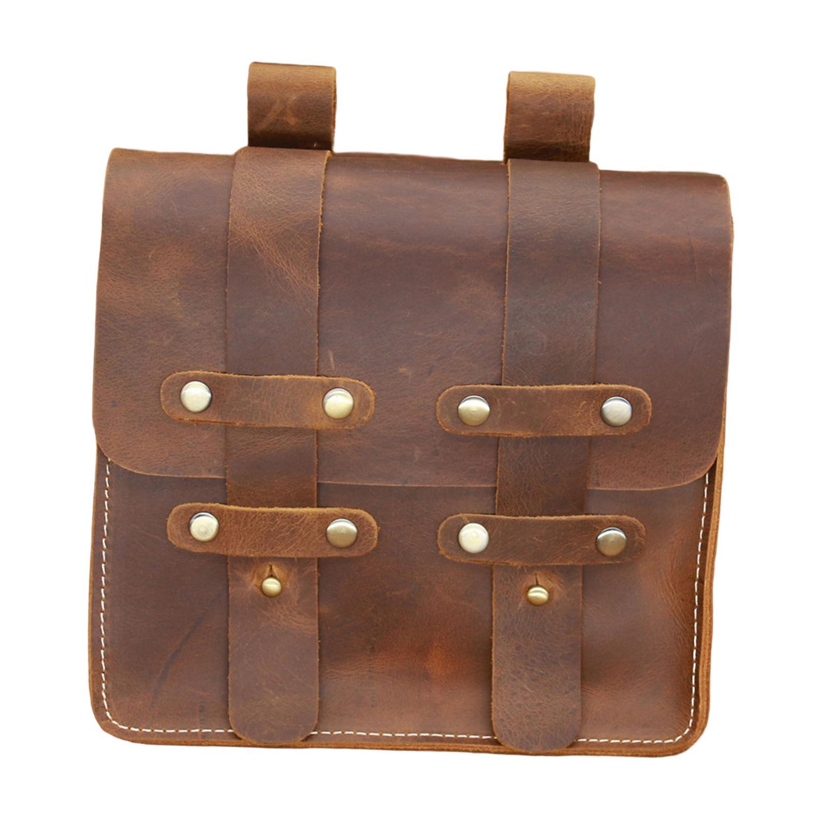 PU Leather Fanny Pack Waist Bag Holiday Decorative Vintage Style for Walking