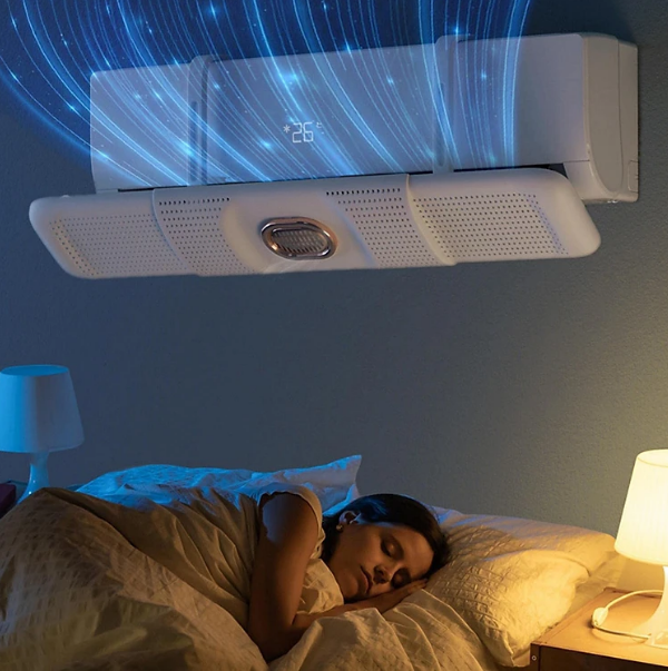 Cao cấp - Tấm Chắn Gió Điều Hòa 8D Spacing Air Tạo Hương Thơm