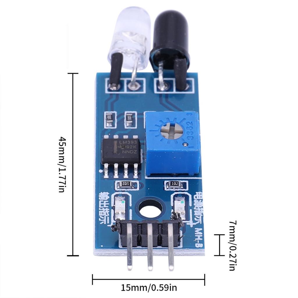 Cảm Biến Hồng Ngoại LM393, Mạch Cảm Biến Hồng Ngoại Vật Cản LM393 # linh kiện điện tử