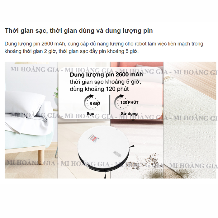 Robot hút bụi lau nhà Xiaomi Lydsto G2 kết nối app mihome bản quốc tế - Hàng nhập khẩu