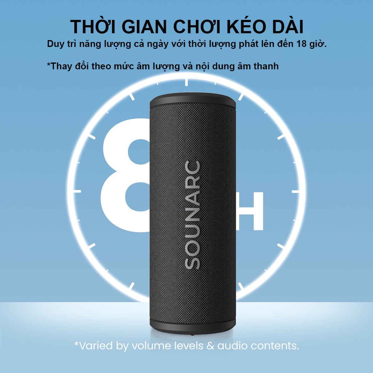 Loa Bluetooth 5.3 Sounarc P4 Công Suất 20W, Chống Nước IPX6, Pin Tích Hợp 3000mAh Hỗ Trợ USB, Thẻ TF, Jack 3.5mm - Hàng chính hãng