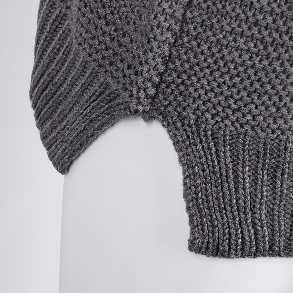 Women's Casual High Turtleneck Chunky Knit Sweater Oversized Pullover