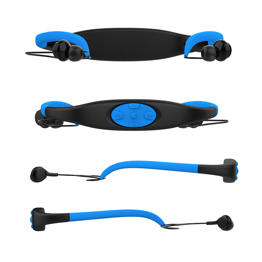 Tai Nghe Thể Thao Bluetooth 5.0 8Gb Đeo Cổ Và Chống Nước IPX8 Khi Bơi
