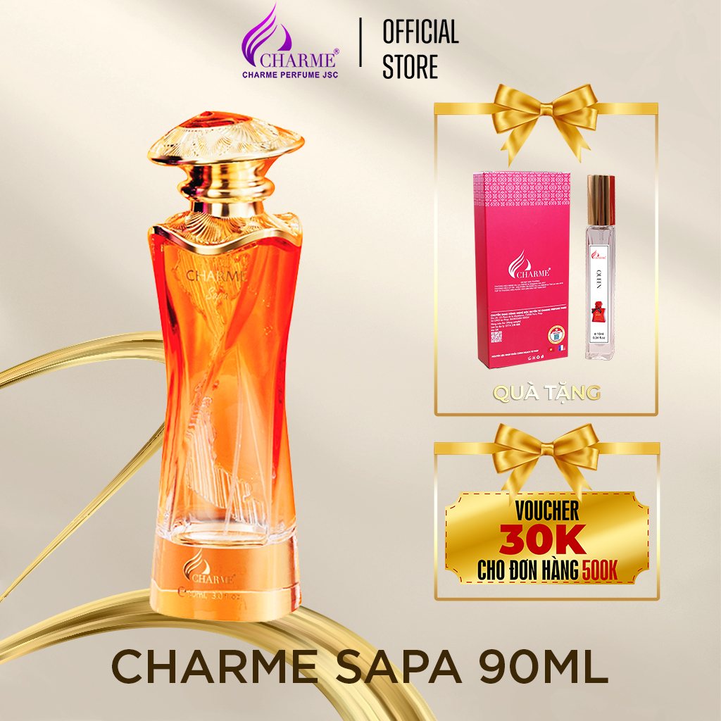 Nước hoa nữ cao cấp, Charme Sapa, như một bức thư tình đầy màu sắc, lưu hương lâu, 90ml