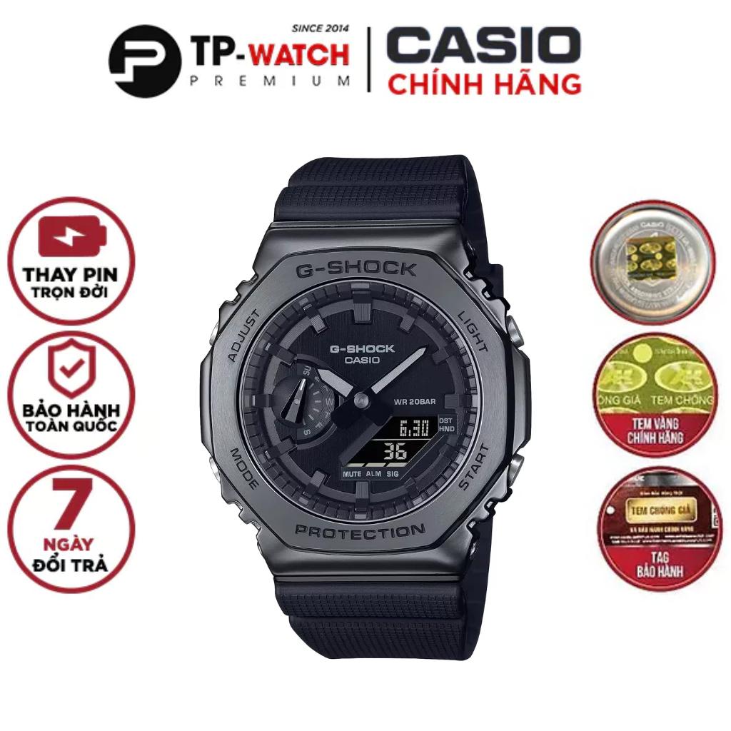 Đồng Hồ Nam Dây Nhựa Casio G-Shock GM-2100BB-1A Chính Hãng | Metal Bezel | GM-2100BB-1ADR Carbon Core