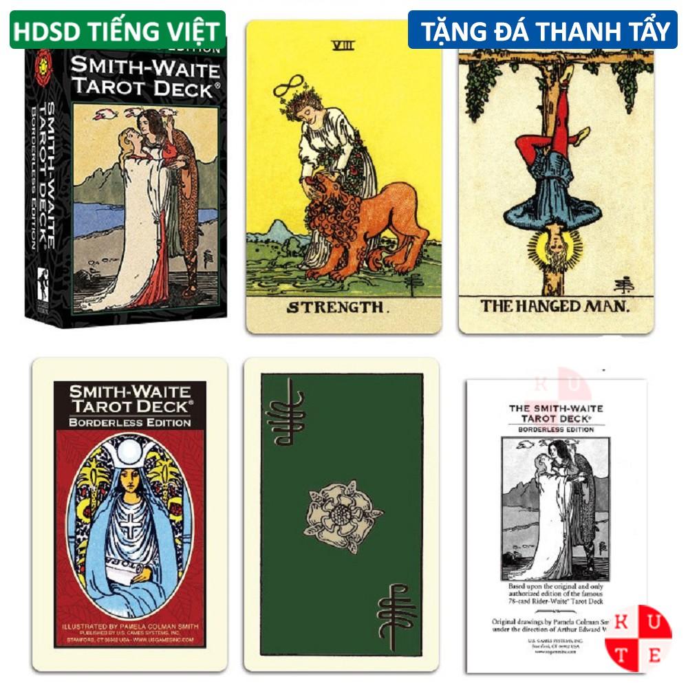 Bài Tarot Waite Smith Borderless Edition 78 Lá Bài Phiên Bản Không Viền Tặng Hướng Dẫn Tiếng Việt Và Đá Thanh Tẩy