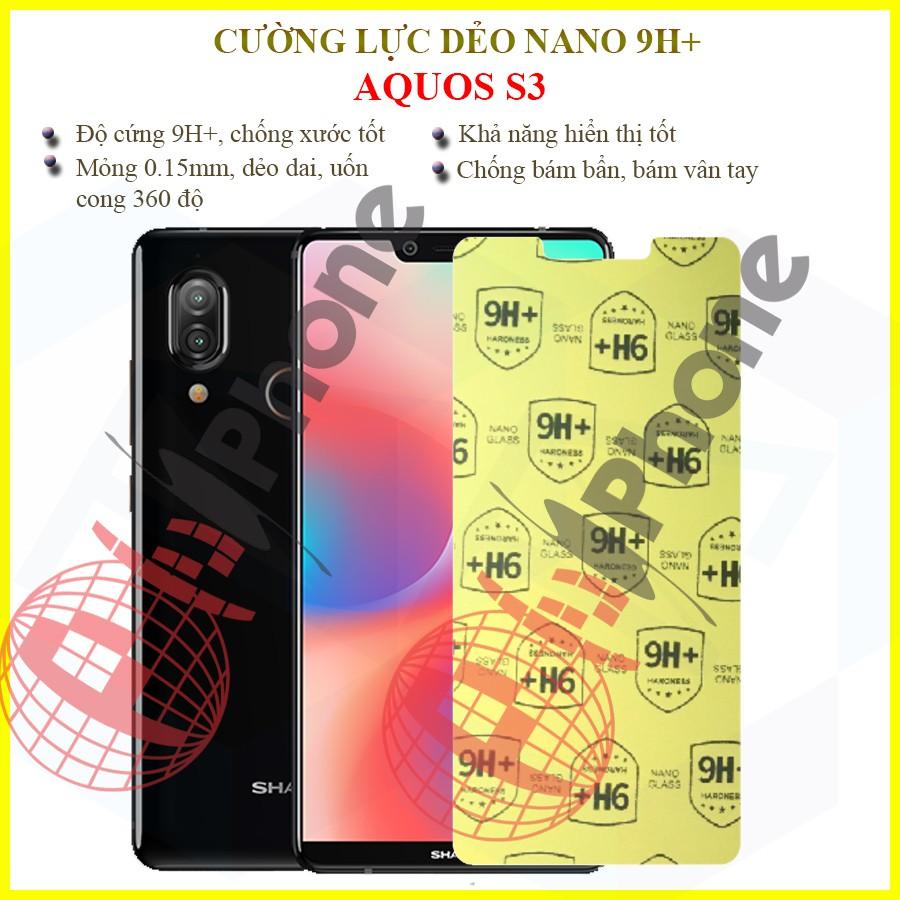 Dán cường lực dẻo nano  dành cho Sharp Aquos S3