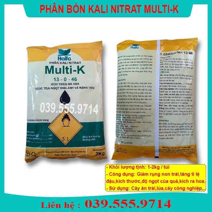 Phân Bón Kali Nitrat Multi-K  13-0-46  ( Gói 1kg) - Giúp Tăng Khả Năng Ra Hoa Đậu Quả