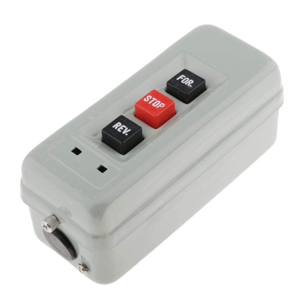 3 Phase 500V 2.2KW Reverse Stop Switch ON/OFF Start Stop Push Button Switch