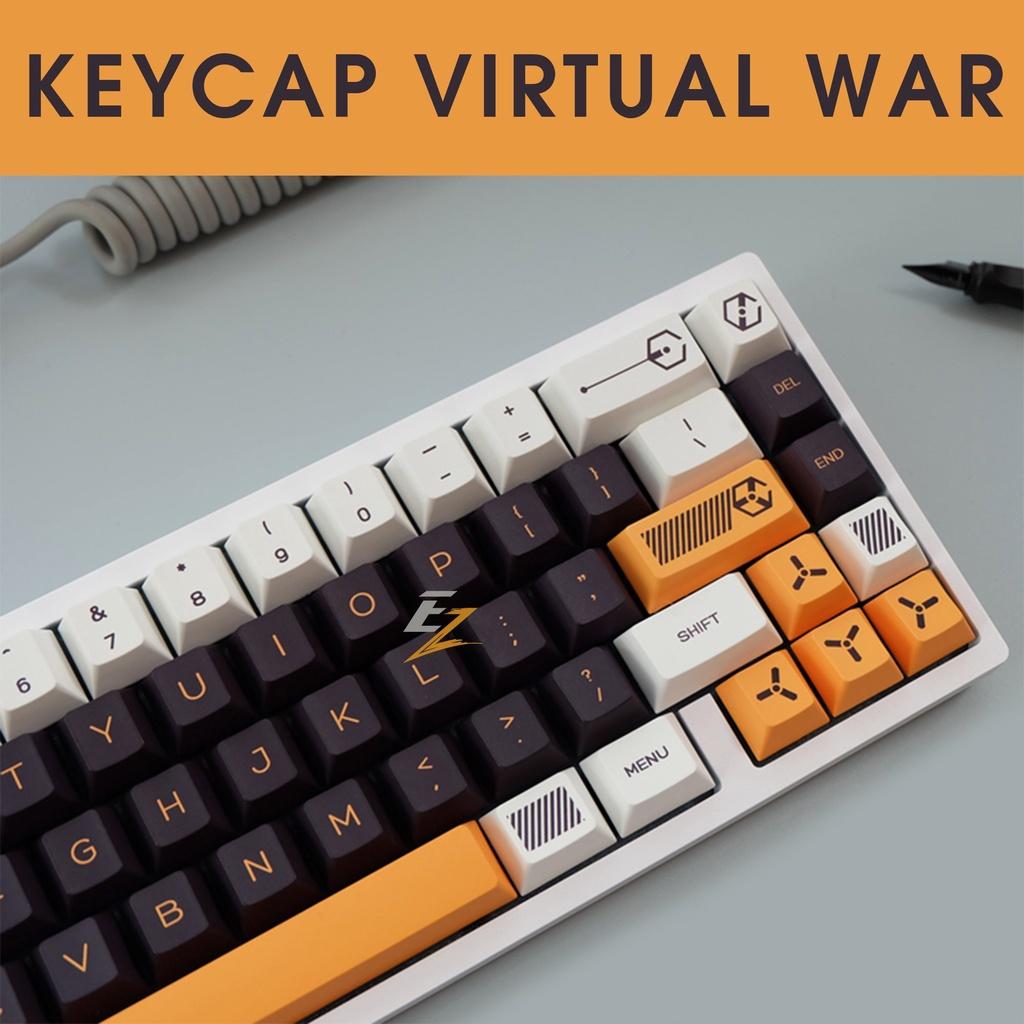 Keycap cho bàn phím Virtual War Cherry Profile Thick PBT 141 Phím