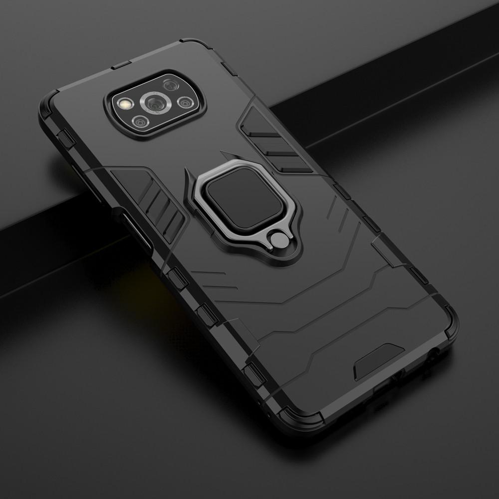 Ốp lưng cho Xiaomi Poco X3 NFC X3 Pro iron man chống sốc kèm nhẫn xoay chống xem video bảo vệ camera