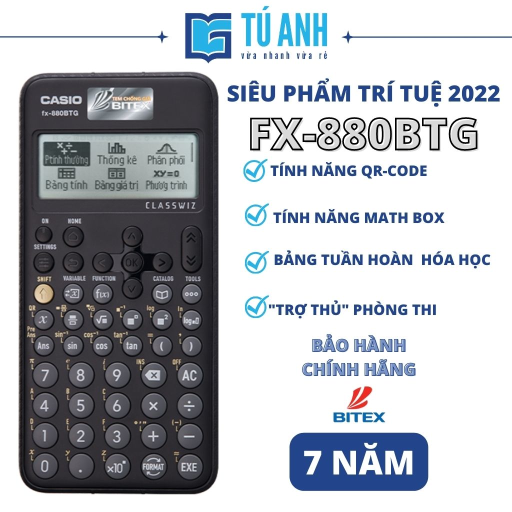 Máy Tính Khoa Học FX-880 BTG [ Siêu Máy Tính 2022