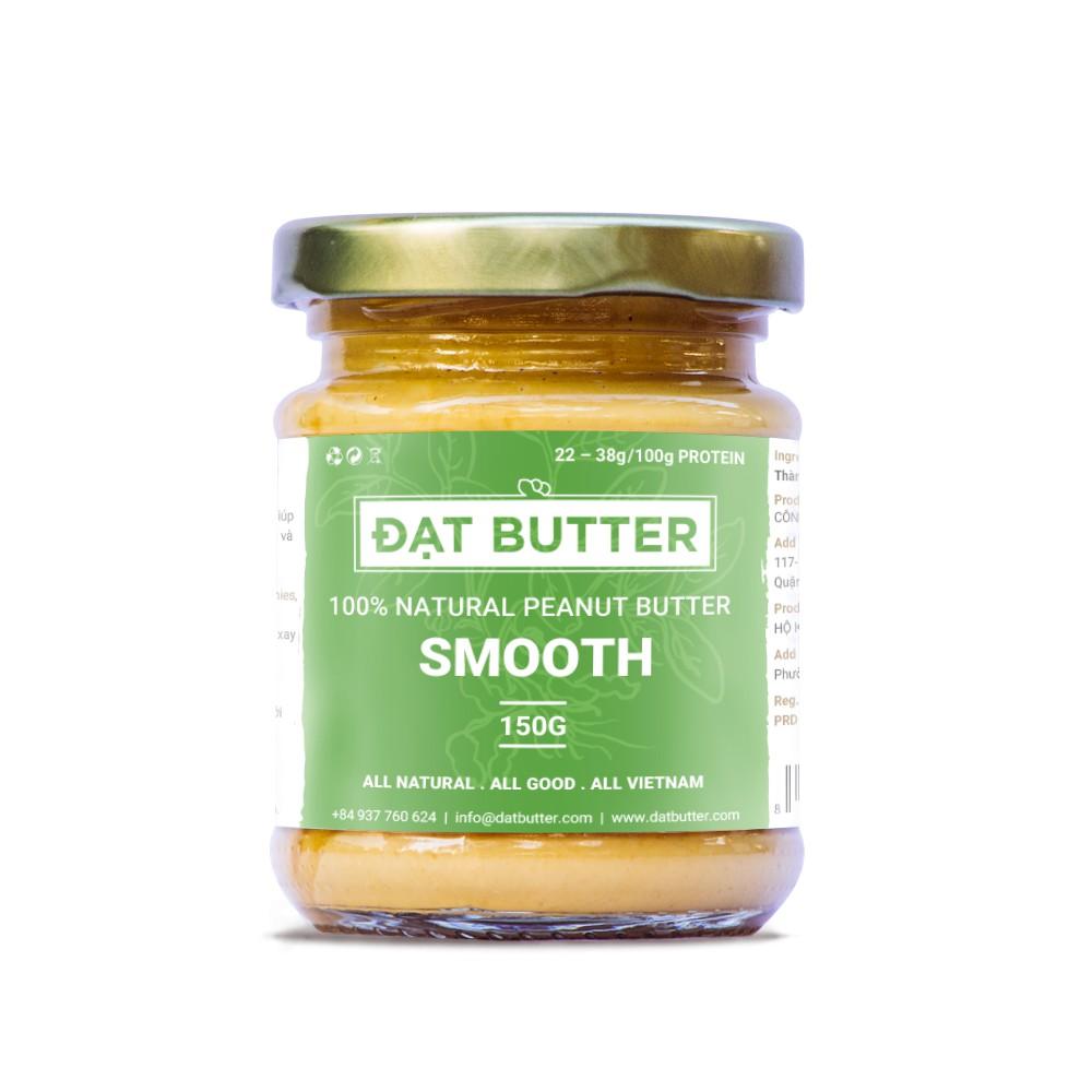 Bơ đậu phộng nguyên chất xay mịn Đạt Butter 150g/ lọ