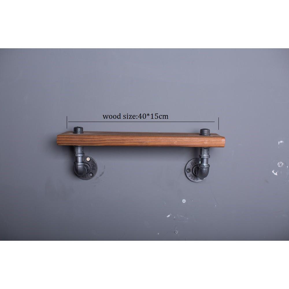 Kệ ống nước treo tường, kệ ống nước giá sách trang trí phòng khách quán cafe homestay