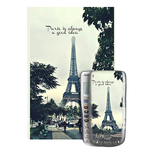 Decal Trang Trí Máy Tính Casio/Vinacal Phong Cảnh Paris PPR-009