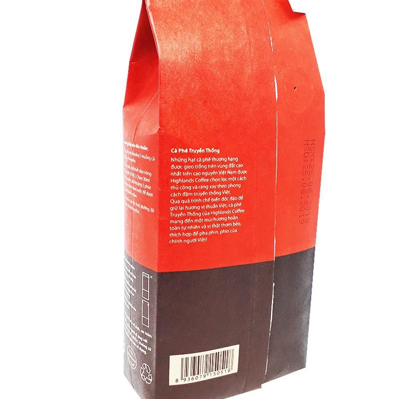 Combo 2 gói HIGHLANDS COFFEE rang xay Truyền Thống 200gr