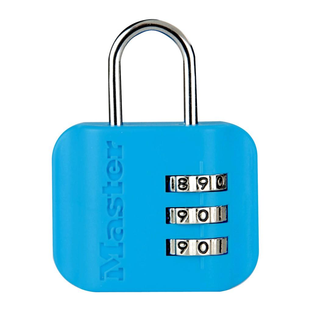 Ổ khóa vali Master Lock 4670 DCOL có nhãn ghi thông tin cá nhân - MSOFT