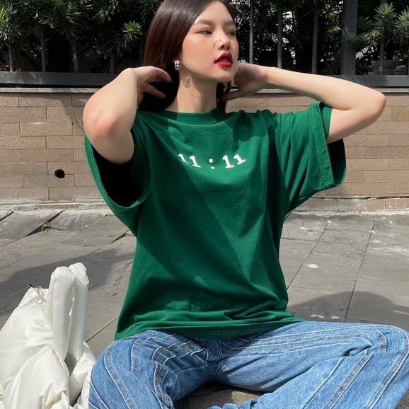 Áo thun tay lỡ form rộng - phông nam nữ cotton oversize - T shirt 11:11 - 2N Unisex