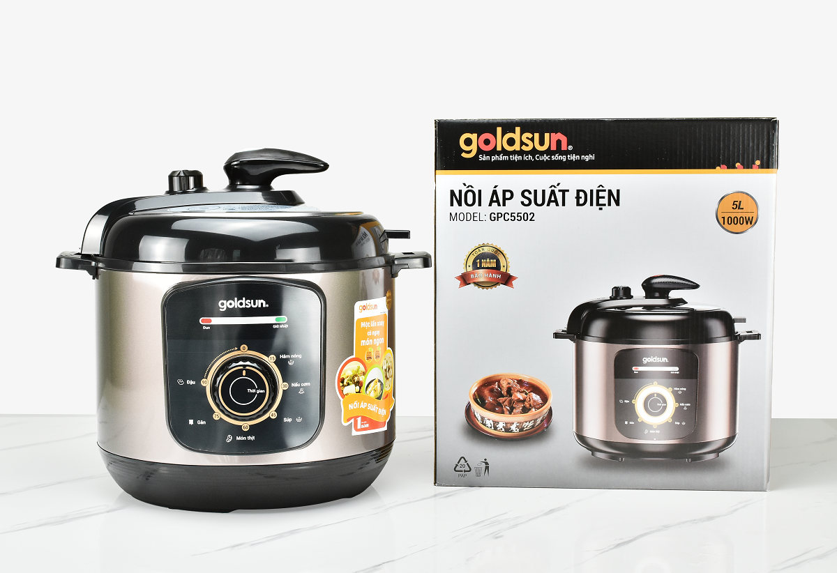 Nồi áp suất điện Goldsun GPC5502 Hàng chính hãng