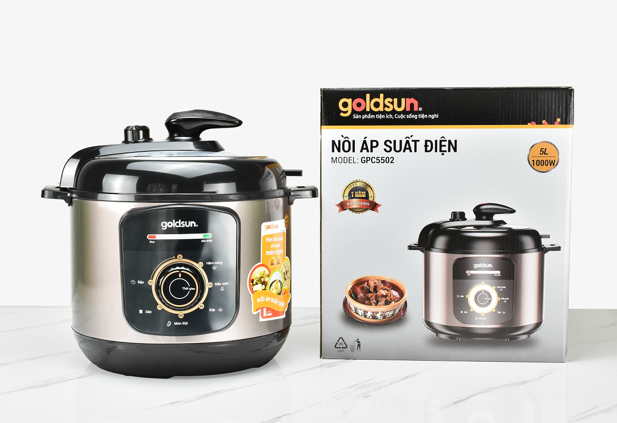 Nồi áp suất điện Goldsun GPC5502 (5L) Hàng chính hãng