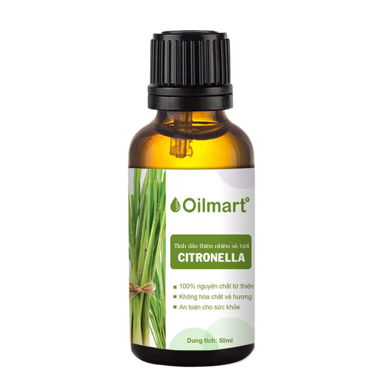 Tinh Dầu Thiên Nhiên Sả Tươi Oilmart Citronella Essential Oil 50ml