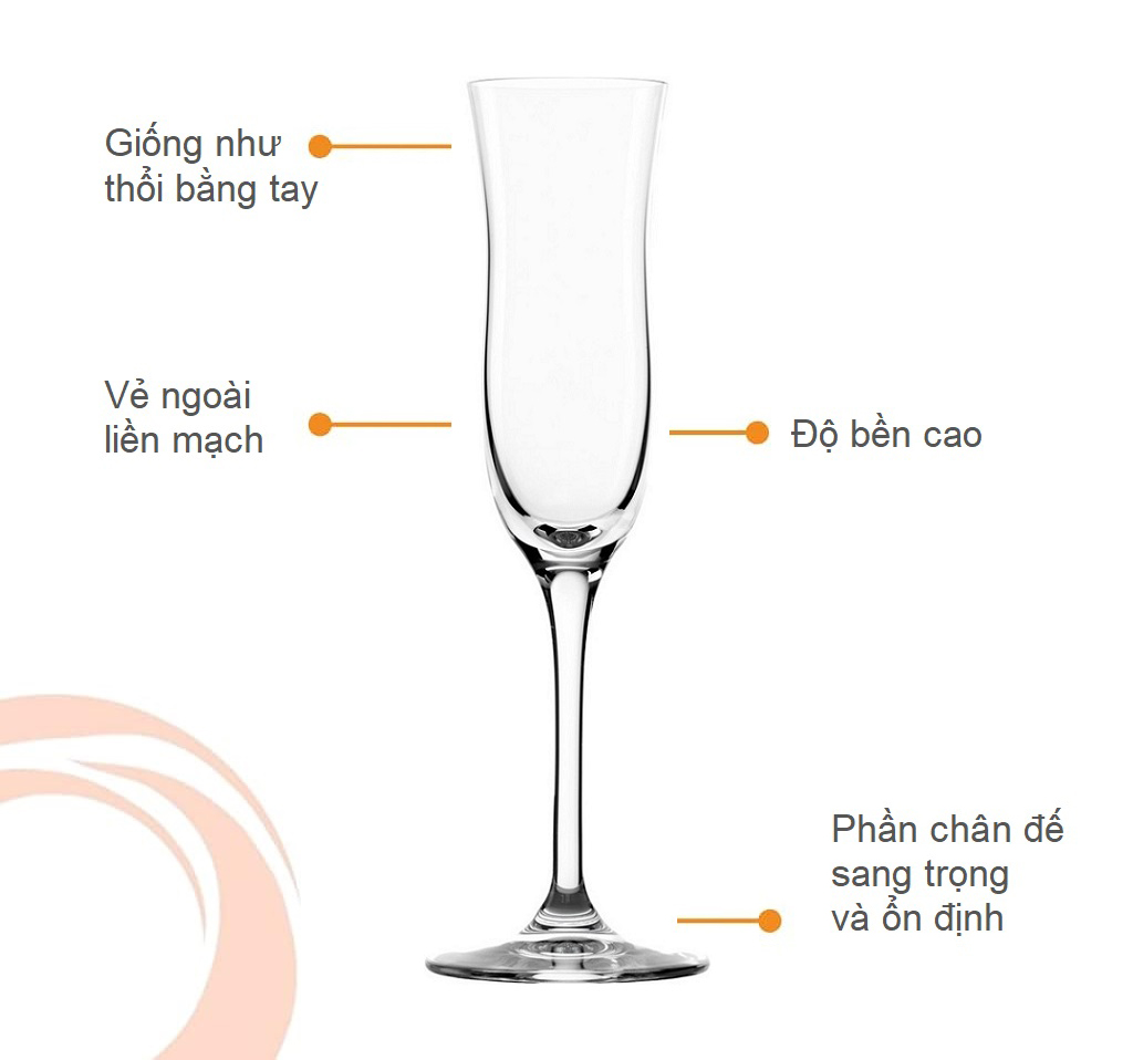 Ly Uống Rượu Mạnh Stoelzle Grappa Classic Glass 100ml - Chế Tác Thủ Công