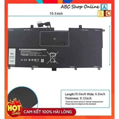 Pin battery Dùng Cho laptop Dell XPS 13 9365 13-9365 HMPFH 0HMPFH NNF1C 7.6V 46Wh