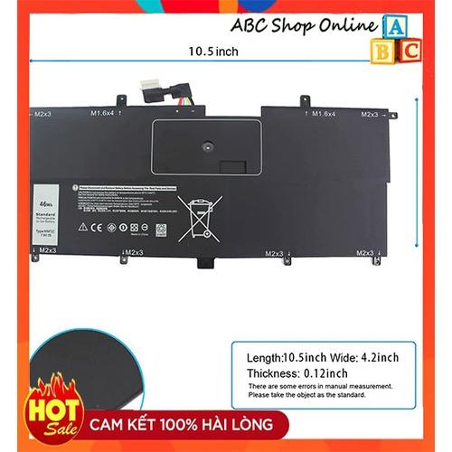 Pin Dùng Cho Laptop Dell XPS 13 9365 NNF1C HMPFH (7.6V - 46Wh ) HÀNG