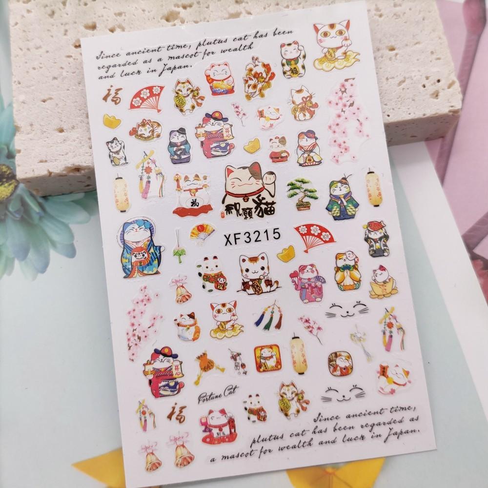 Sticker nails Tết 2021 - hình dán móng 3D