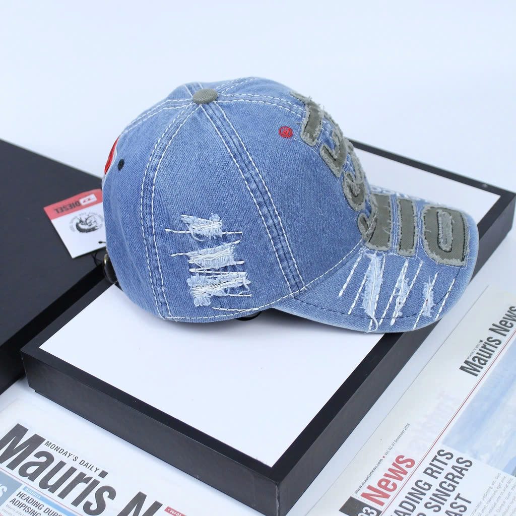 Nón kết, mũ lưỡi trai Diesel vải jeans form chuẩn siêu đẹp (Ảnh thật)