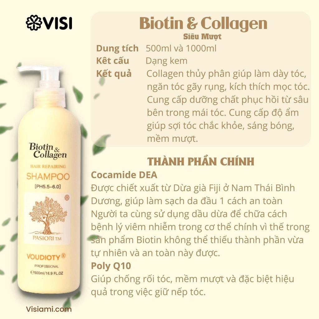 Cặp Dầu gội và dầu xả Biotin collagen