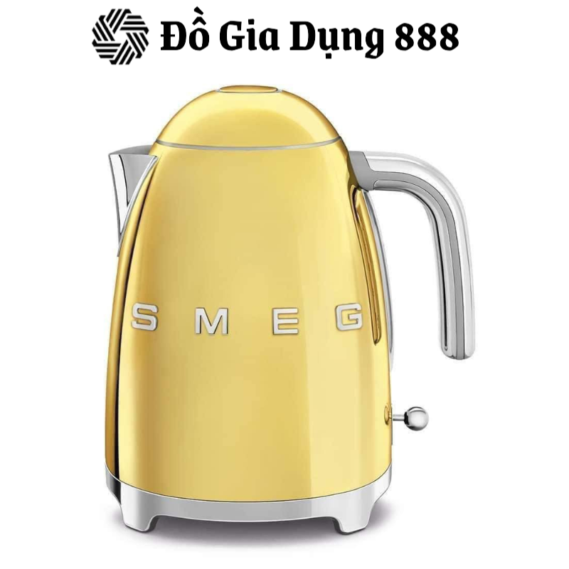 Ấm Siêu Tốc SMEG KLF03GOEU, Dung Tích 1,7L. Chất Liệu Thép Không Gỉ, Nhập Khẩu, BH 12 Tháng