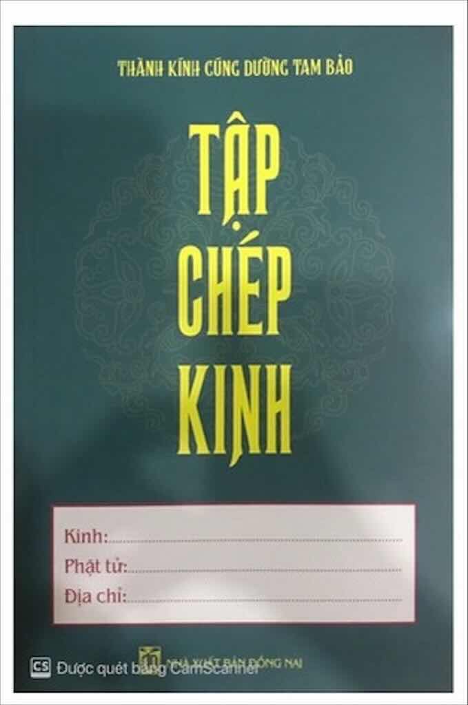 Tập Chép Kinh ( Bìa xanh)