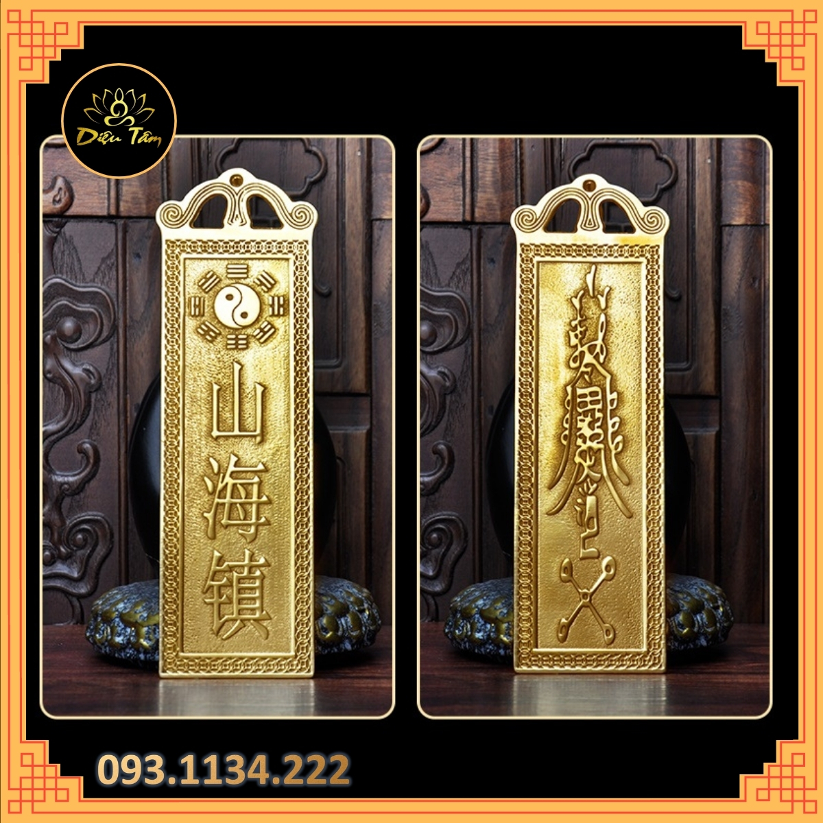 Thẻ Kim Bài đồng cao cấp trấn trạch - Đồng vàng