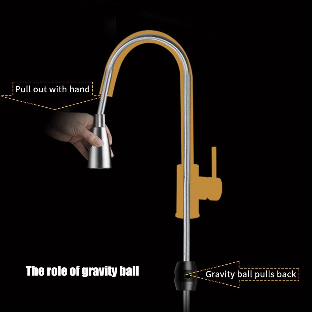Vòi nhà bếp dạng kéo ra với 2 chế độ phun