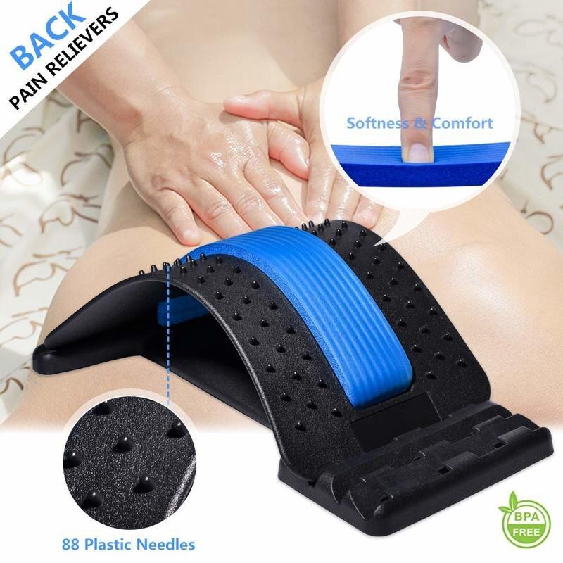 Stretching Equipment Back Massager Stretcher Home Fitness Equipment SoothingSpine Waist Equipment To Relieve Pain and Relaxation