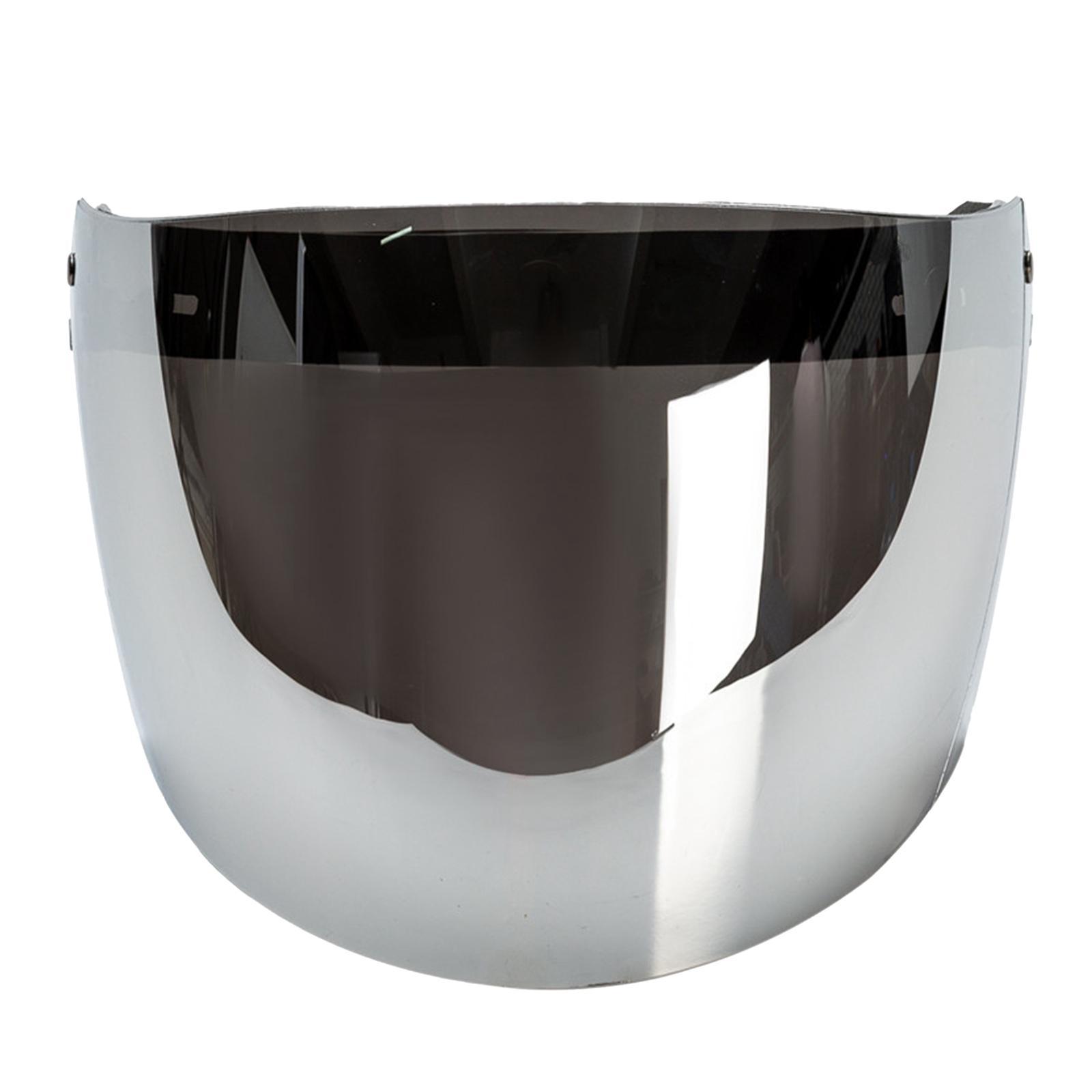 2Pcs Retro Open Face Helmet Visor Wind Shield Lens Anti-fog Anti-scratch