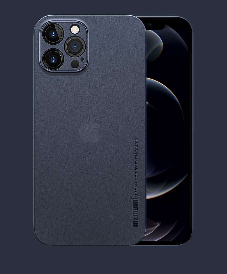 Ốp Lưng Lụa Mỏng Dành Cho Iphone 13 Pro 13 Pro Max Bảo Vệ Camera, Siêu Mỏng 0.3 Mm - Hàng Chính Hãng Memumi - Iphone 13 Pro Max - Xanh Dương Đậm