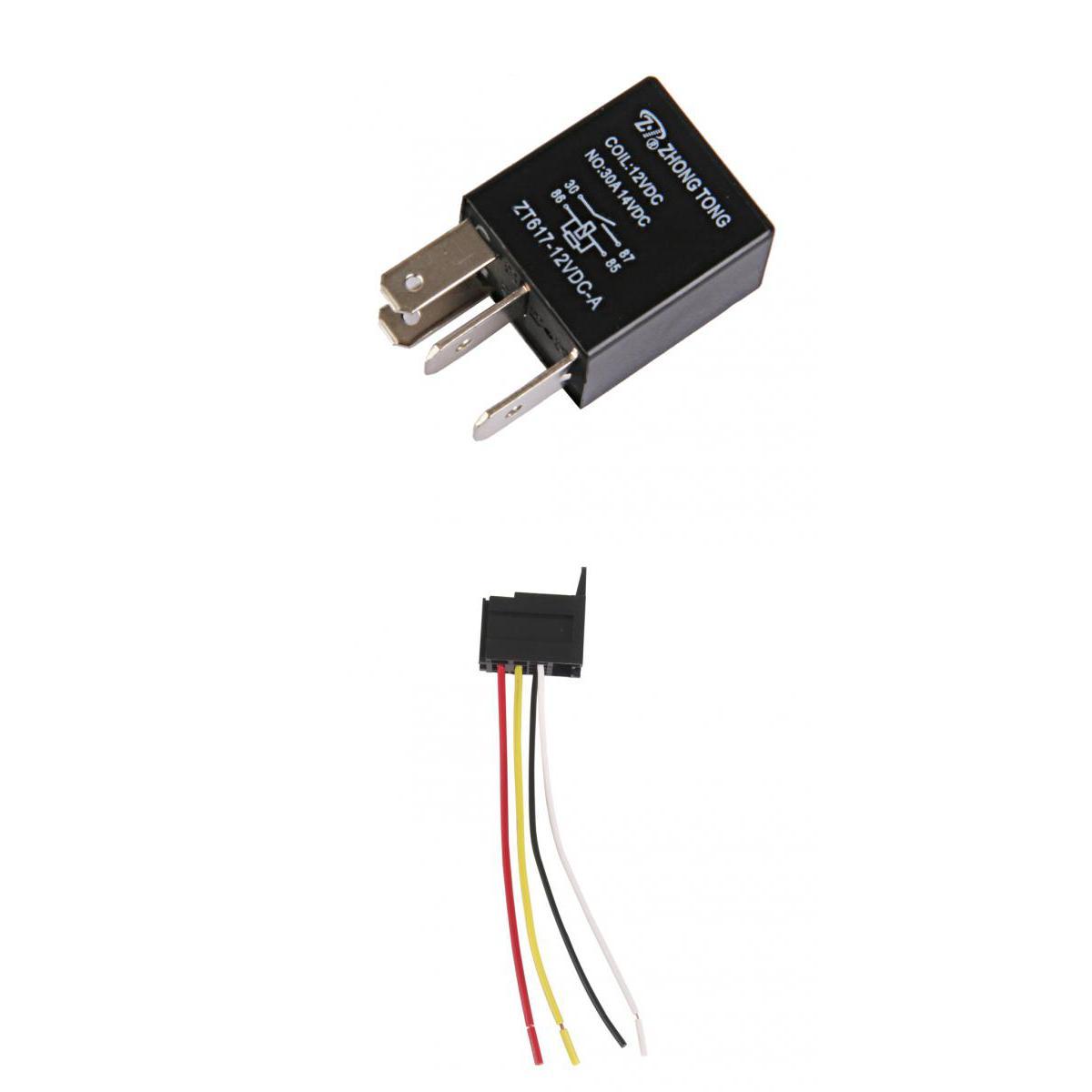 Car Truck Auto 12V 30a 30 Amp    four pin 4P & Socket 4 Wire Type