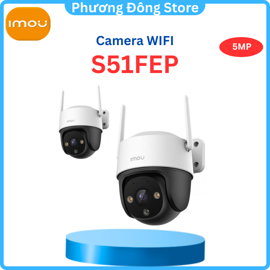 Camera Wifi ngoài trời Imou Cruiser SE+ 4MP S51FEP Đàm thoại 2 chiều, Phát hiện chuyển động - Hàng chính hãng