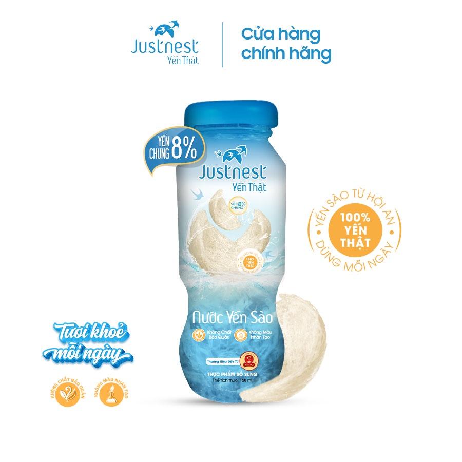 Lốc 6 chai Nước Yến Thật Justnest 8% (6 chai x 160ml)