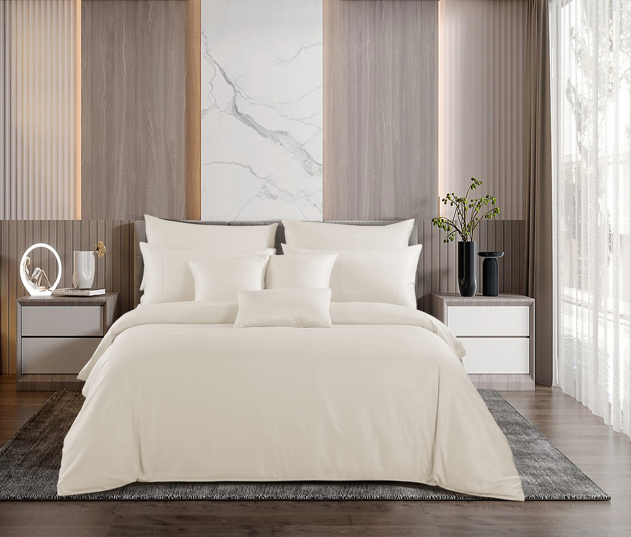 Bộ ga và Vỏ gối Akemi Tencel Touch Clarity, gồm 5 món  v2