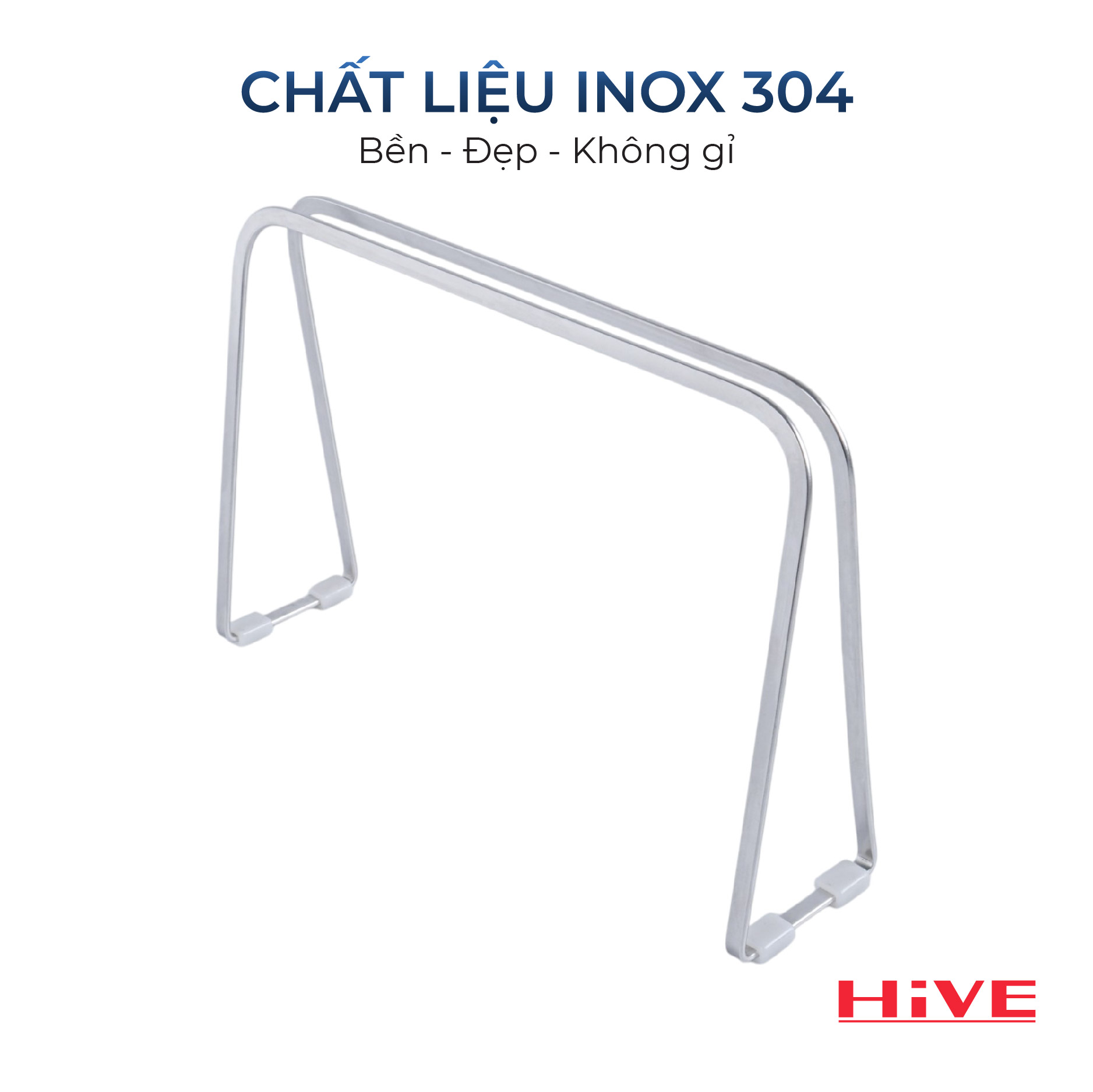 Kệ treo khăn 2 ngăn HiVE Inox 304