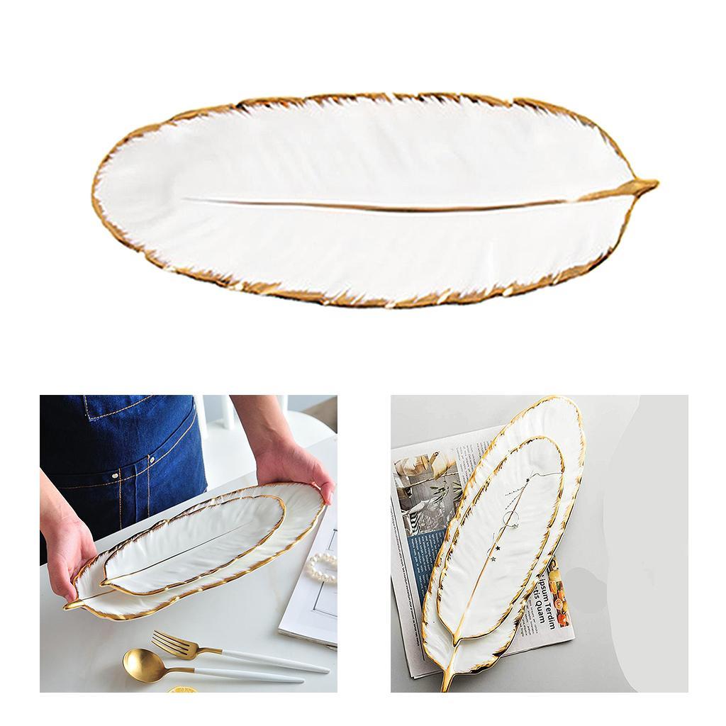 Tray Tableware Plate for Necklace Cosmetic Party Decoration white