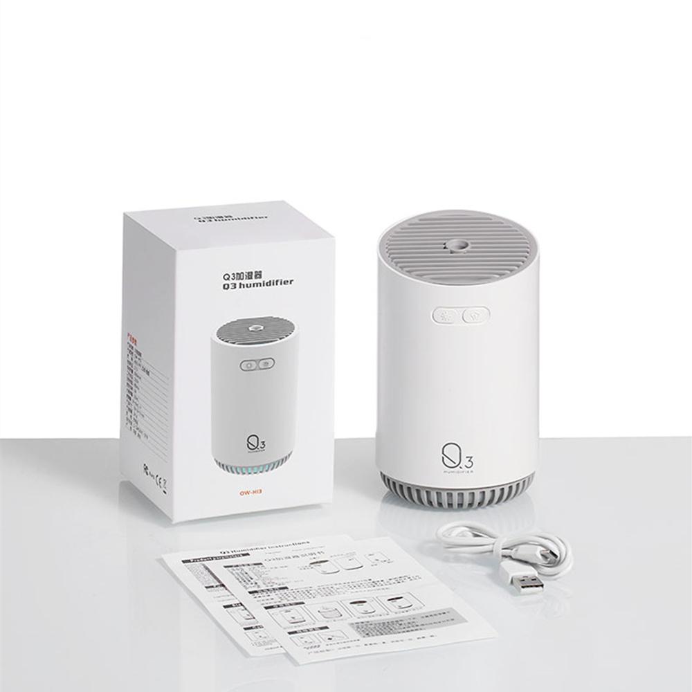 Máy tạo ẩm không dây 320ml, máy khuếch tán hương thơm tích hợp pin 2000mAh, máy tạo ẩm tinh dầu có thể sạc lại di động, máy tạo ẩm không khí gia đình