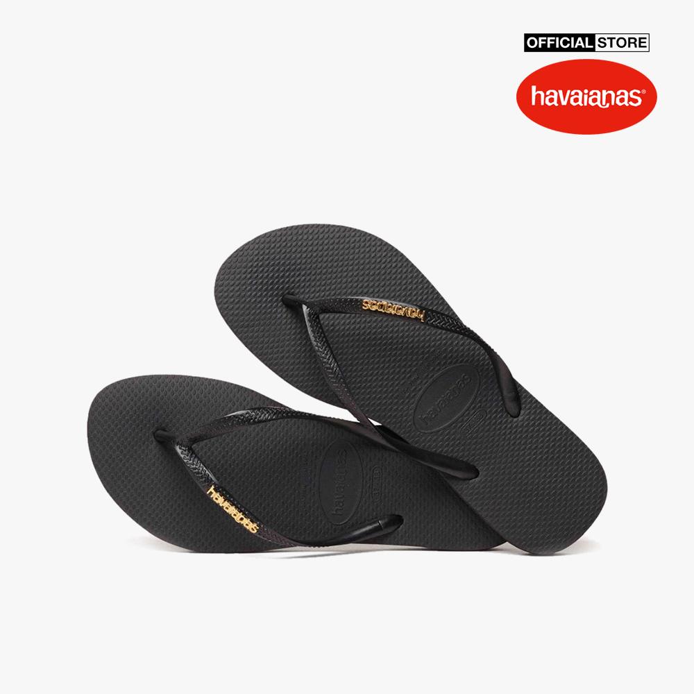 HAVAIANAS - Dép nữ Slim Logo Metallic 4119875-1924