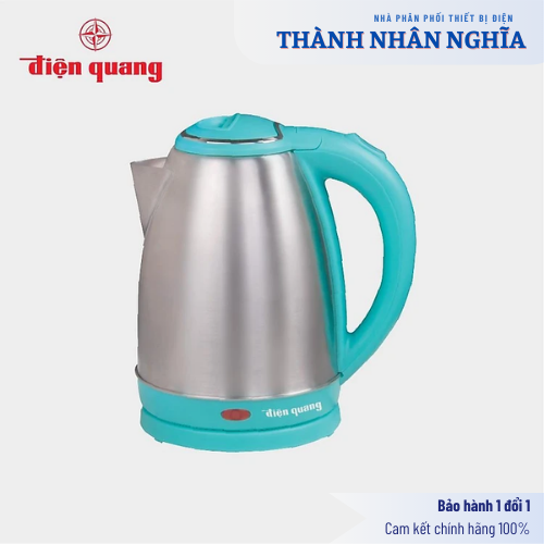 Ấm đun nước siêu tốc Điện Quang ĐQ EKT14 1518 Xanh Dương ( 1500W, 1.8L, inox 201 mờ, nhựa PP ) Hàng chính hãng