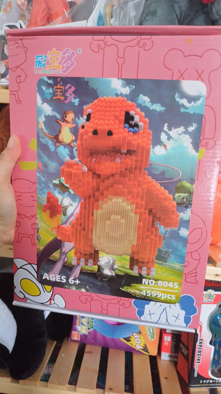 Đồ chơi lắp  ráp rồng lửa trong pokemon